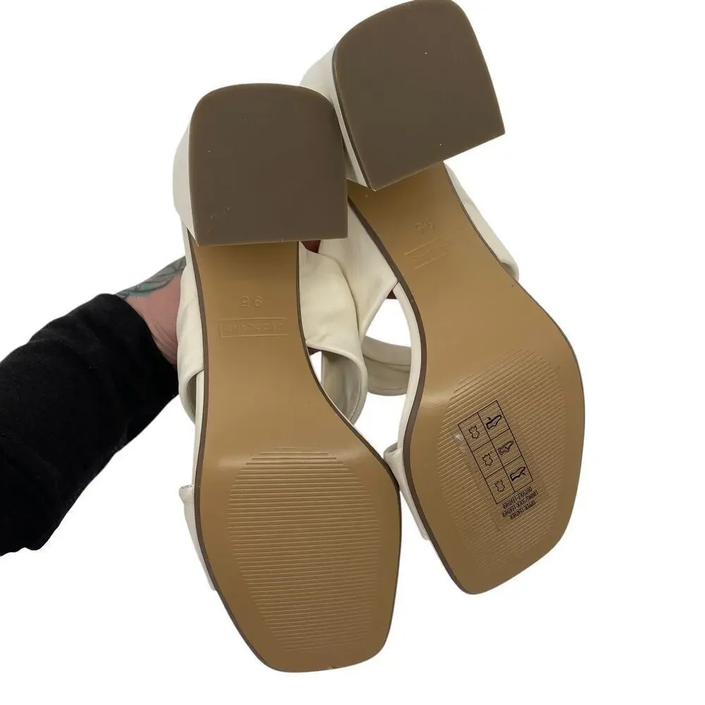 Everlane The Day Twist Heel in White Size 9.5 Summer